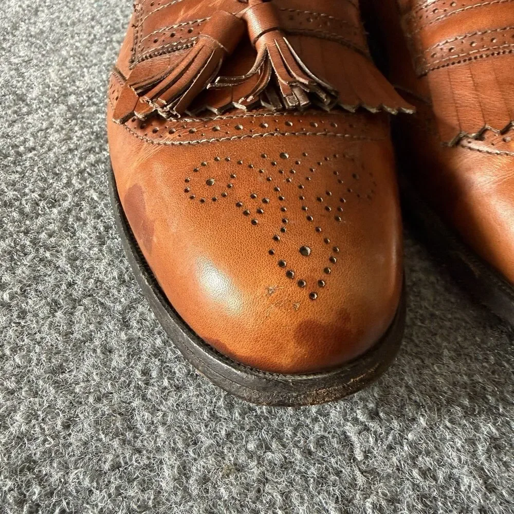 Allen Edmonds Bridgeton 5069 Brown Leather Tassel Loafers Slip-On 10.5 B USA